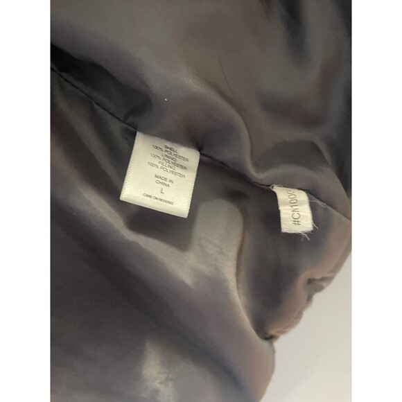 NYC New York & Company Women's Gray Puffer Vest Full Zipper Pockets Size L - Picture 5 of 8